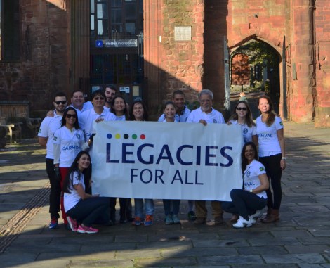 Professor Leonardo Mataruna meets Legacies For All Brazilian NGO  at Coventry Cathedral.
